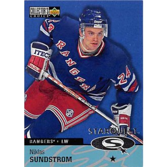 Insertní karty - Sundstrom Niklas - 1997-98 Collectors Choice StarQuest No.SQ41