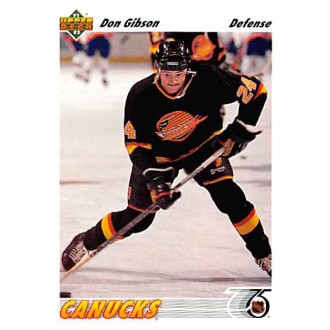 Řadové karty - Gibson Don - 1991-92 Upper Deck No.495