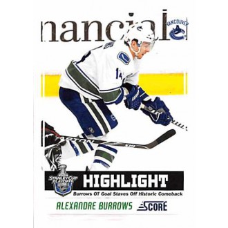 Řadové karty - Burrows Alexandre - 2011-12 Score No.491