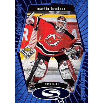 Insertní karty - Brodeur Martin - 1998-99 UD Choice StarQuest Blue No.SQ23