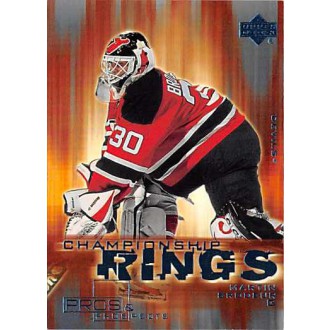 Insertní karty - Brodeur Martin - 2000-01 Pros and Prospects Championship Rings No.CR6