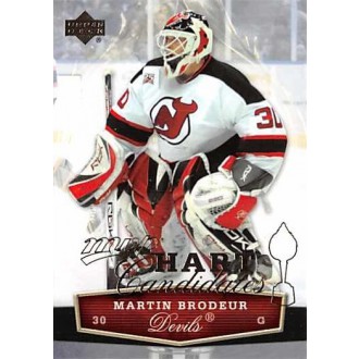 Insertní karty - Brodeur Martin - 2007-08 MVP Hart Candidates  No.HC3