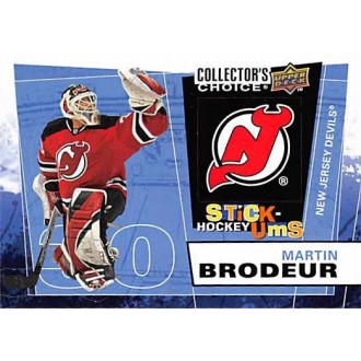 Insertní karty - Brodeur Martin - 2008-09 Collectors Choice Stick-Ums  No.UMS16