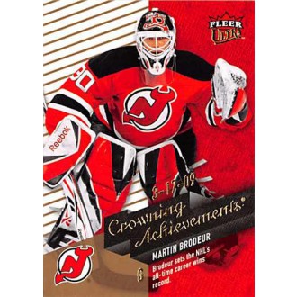 Insertní karty - Brodeur Martin - 2009-10 Ultra Crowning Achievements No.CA8