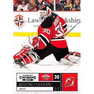 Řadové karty - Brodeur Martin - 2011-12 Contenders No.66
