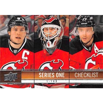 Řadové karty - Brodeur Martin, Kovalchuk Ilya, Parise Zach - 2012-13 Upper Deck No.199