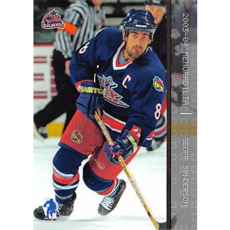 Řadové karty - Sanderson Geoff - 2003-04 BAP Memorabilia No.28