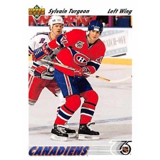 Řadové karty - Turgeon Sylvain - 1991-92 Upper Deck No.579