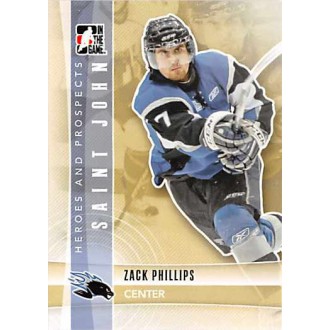 Řadové karty - Phillips Zack - 2011-12 ITG Heroes and Prospects No.65