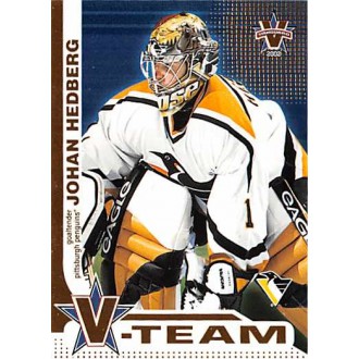 Insertní karty - Hedberg Johan - 2001-02 Vanguard V-Team No.8