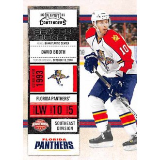 Řadové karty - Booth David - 2010-11 Playoff Contenders No.48