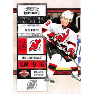 Řadové karty - Parise Zach - 2010-11 Playoff Contenders No.51