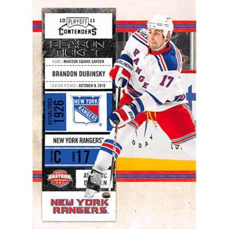 Řadové karty - Dubinsky Brandon - 2010-11 Playoff Contenders No.52