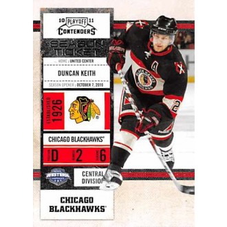 Řadové karty - Keith Duncan - 2010-11 Playoff Contenders No.64