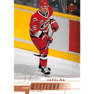 Řadové karty - Westlund Tommy - 2000-01 Upper Deck No.262