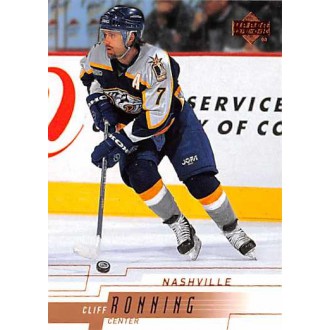 Řadové karty - Ronning Cliff - 2000-01 Upper Deck No.325