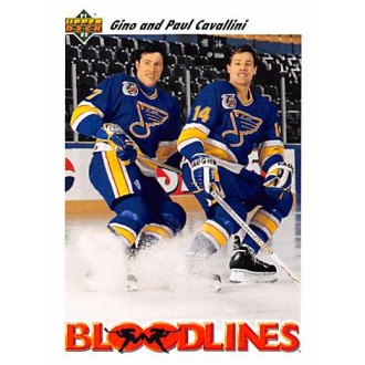 Řadové karty - Cavallini Paul, Cavallini Gino - 1991-92 Upper Deck No.646