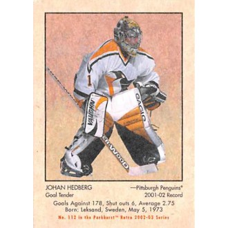 Řadové karty - Hedberg Johan - 2002-03 Parkhurst Retro No.112