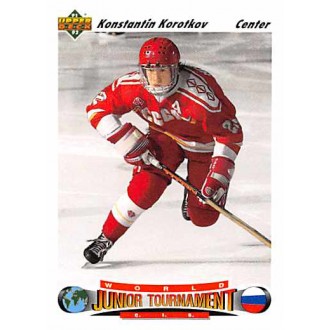 Řadové karty - Korotkov Konstantin - 1991-92 Upper Deck No.654