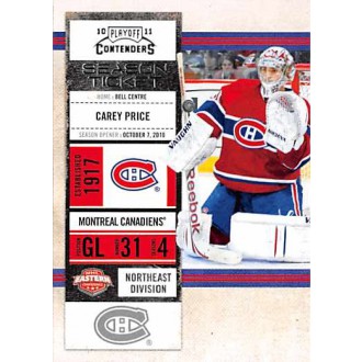 Řadové karty - Price Carey - 2010-11 Playoff Contenders No.30