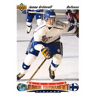 Řadové karty - Grönvall Janne - 1991-92 Upper Deck No.672