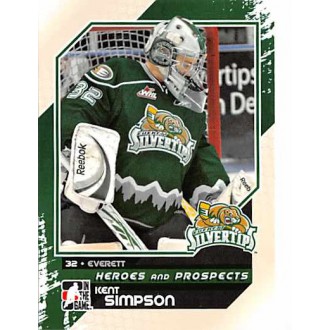 Řadové karty - Simpson Kent - 2010-11 ITG Heroes and Prospects No.82