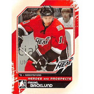 Řadové karty - Backlund Mikael - 2010-11 ITG Heroes and Prospects No.110