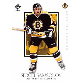 Řadové karty - Samsonov Sergei - 2002-03 Private Stock Reserve No.8