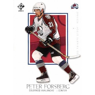 Řadové karty - Forsberg Peter - 2002-03 Private Stock Reserve No.24