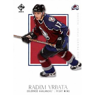 Řadové karty - Vrbata Radim - 2002-03 Private Stock Reserve No.29