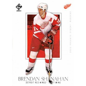 Řadové karty - Shanahan Brendan - 2002-03 Private Stock Reserve No.37