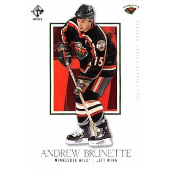 Řadové karty - Brunette Andrew - 2002-03 Private Stock Reserve No.48