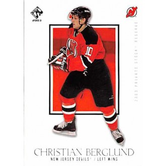 Řadové karty - Berglund Christian - 2002-03 Private Stock Reserve No.60