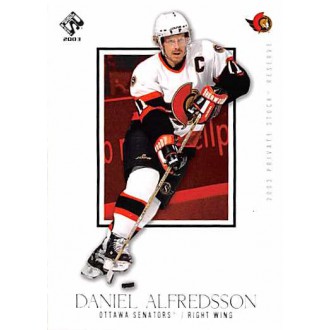Řadové karty - Alfredsson Daniel - 2002-03 Private Stock Reserve No.70