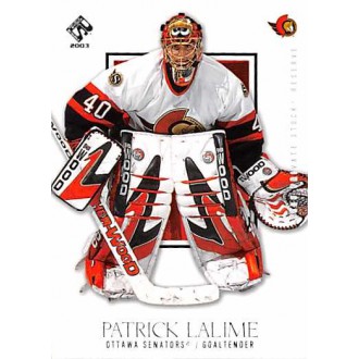 Řadové karty - Lalime Patrick - 2002-03 Private Stock Reserve No.73