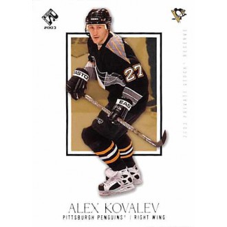 Řadové karty - Kovalev Alex - 2002-03 Private Stock Reserve No.80
