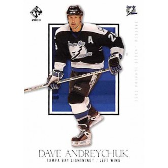 Řadové karty - Andreychuk Dave - 2002-03 Private Stock Reserve No.90