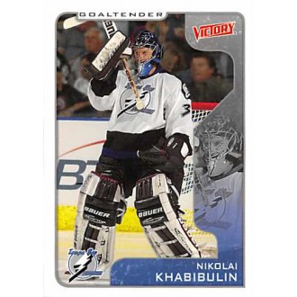 Řadové karty - Khabibulin Nikolai - 2001-02 Victory No.324