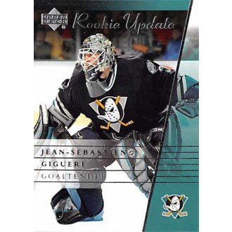 Řadové karty - Giguere Jean-Sebastien - 2002-03 Rookie Update No.3