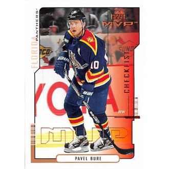 Řadové karty - Bure Pavel - 2000-01 MVP No.219
