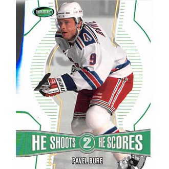 Insertní karty - Bure Pavel - 2002-03 Parkhurst He Shoots He Scores Points  No.12