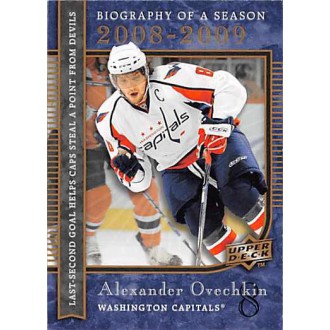 Insertní karty - Ovechkin Alex - 2008-09 Upper Deck Biography of a Season No.BS12
