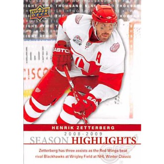 Insertní karty - Zetterberg Henrik - 2009-10 Upper Deck Season Highlights No.SH7