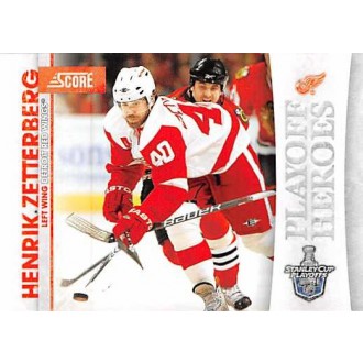 Insertní karty - Zetterberg Henrik - 2010-11 Score Playoff Heroes No.15