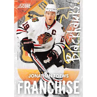 Insertní karty - Toews Jonathan - 2010-11 Score Franchise No.7
