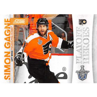 Insertní karty - Gagne Simon - 2010-11 Score Playoff Heroes No.11