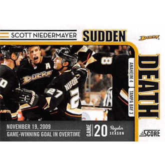 Insertní karty - Niedermayer Scott - 2010-11 Score Sudden Death No.5