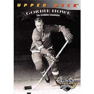 Insertní karty - Gordie Howe - 1992-93 Upper Deck Gordie Howe Heroes  No.22