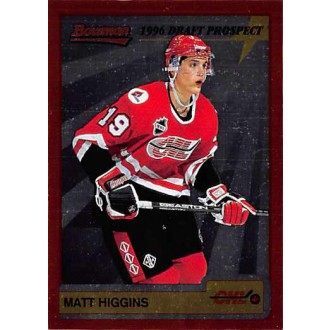 Insertní karty - Higgins Matt - 1995-96 Bowman Draft Prospects No.P17