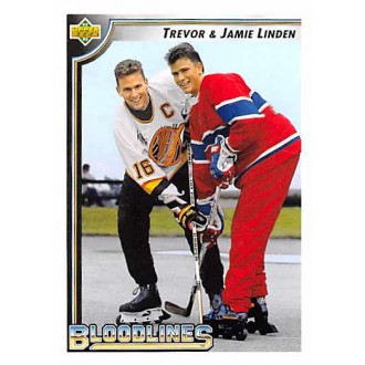 Řadové karty - Linden Trevor and Jamie - 1992-93 Upper Deck No.38